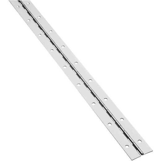 National Steel 1-1/2 In. x 48 In. Nickel Continuous Hinge