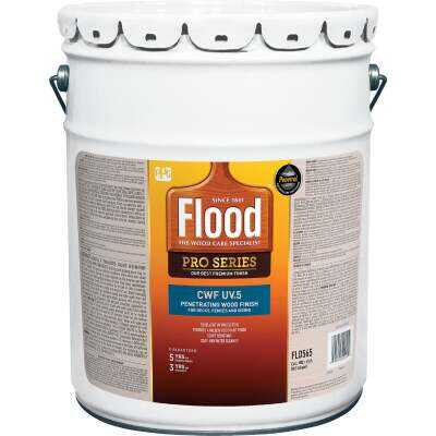 Flood CWF - UV5 Pro Series Wood Finish Exterior Stain, Natural, 5 Gal.